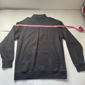 Men's Gray Half-Zip Sweater